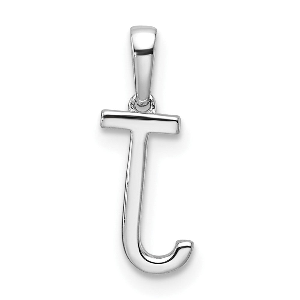 Diamond Letter J Initial Pendant - WBC