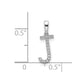 Diamond Letter J Initial Pendant - WBC