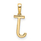 Diamond Letter J Initial Pendant - WBC