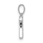 Diamond Letter K Initial Pendant - WBC