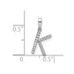 Diamond Letter K Initial Pendant - WBC
