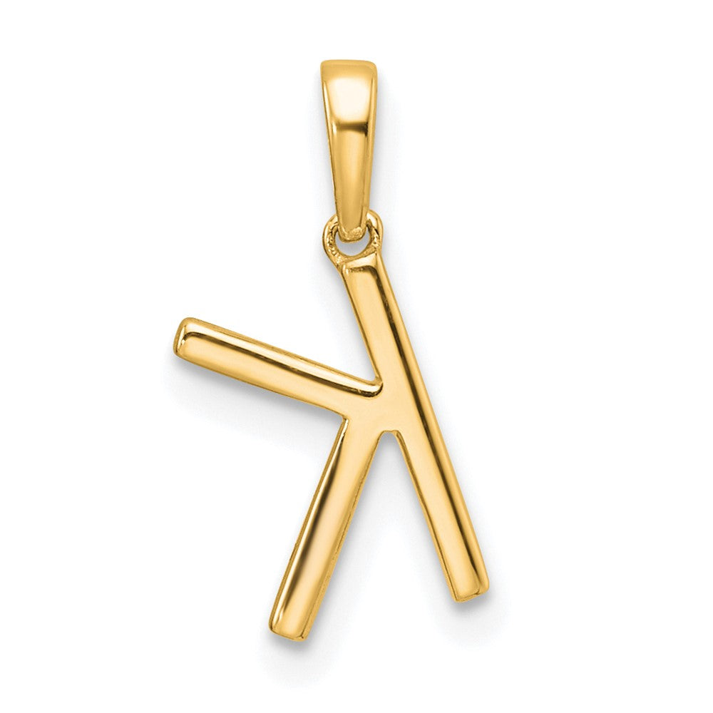 Diamond Letter K Initial Pendant - WBC