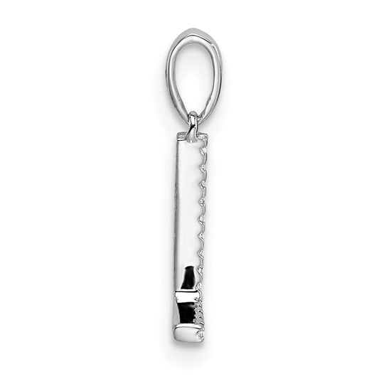Diamond Letter L Initial Pendant - WBC