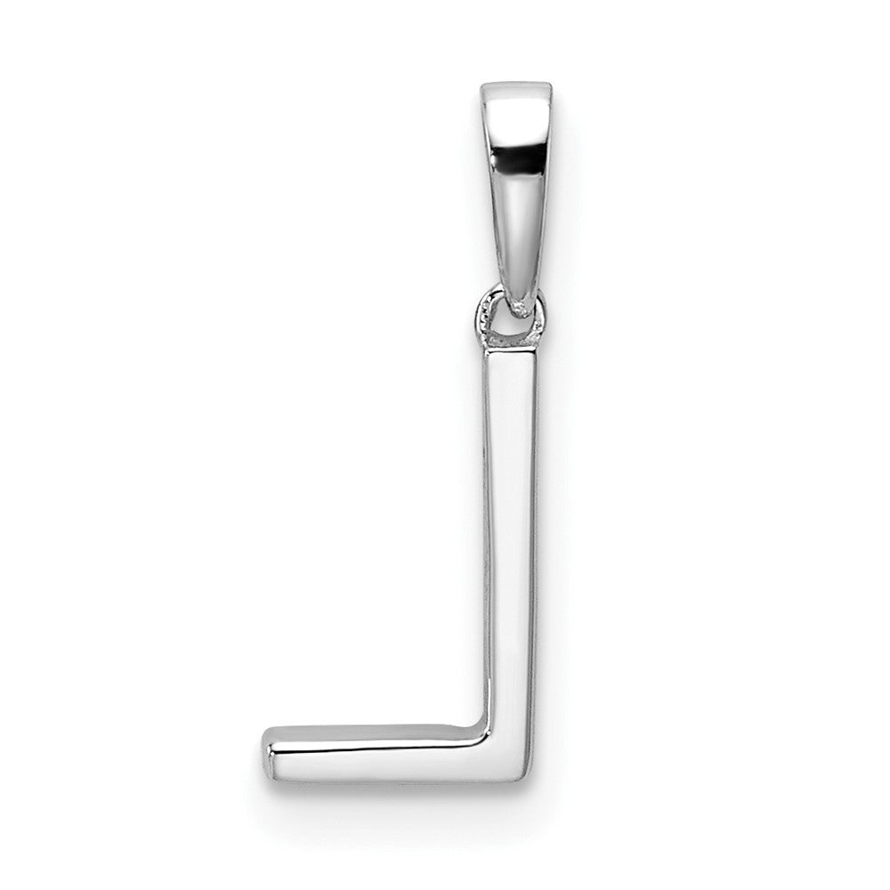 Diamond Letter L Initial Pendant - WBC