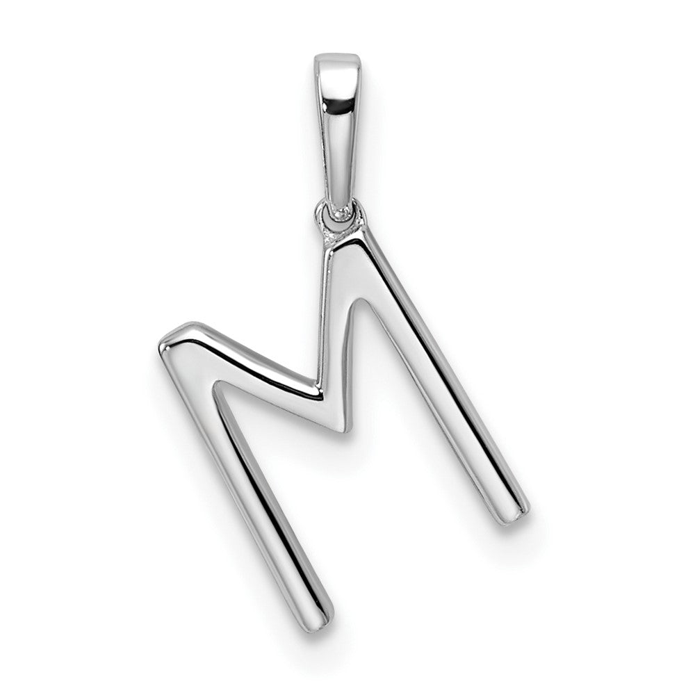 Diamond Letter M Initial Pendant - WBC