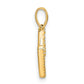 Diamond Letter M Initial Pendant - WBC