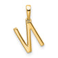 Diamond Letter N Initial Pendant - WBC