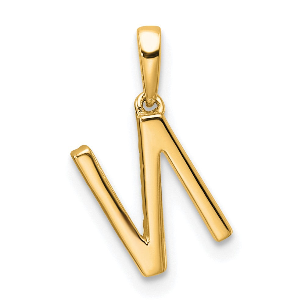 Diamond Letter N Initial Pendant - WBC