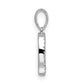Diamond Letter O Initial Pendant - WBC
