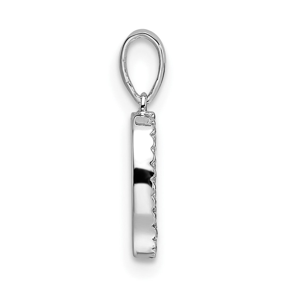 Diamond Letter O Initial Pendant - WBC