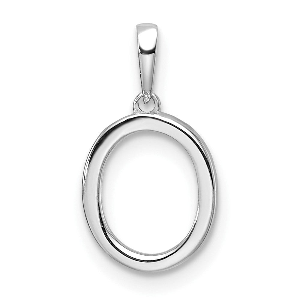 Diamond Letter O Initial Pendant - WBC