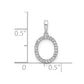 Diamond Letter O Initial Pendant - WBC
