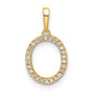 Diamond Letter O Initial Pendant - WBC