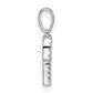 Diamond Letter P Initial Pendant - WBC