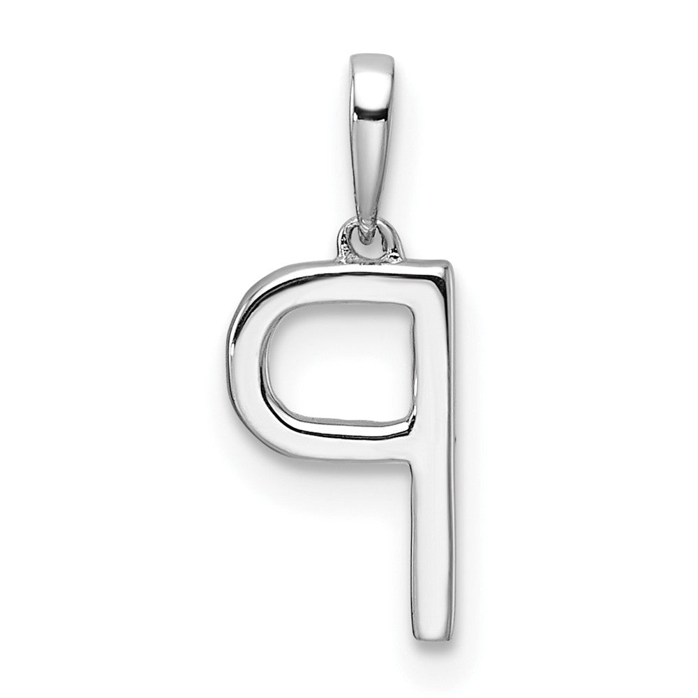 Diamond Letter P Initial Pendant - WBC
