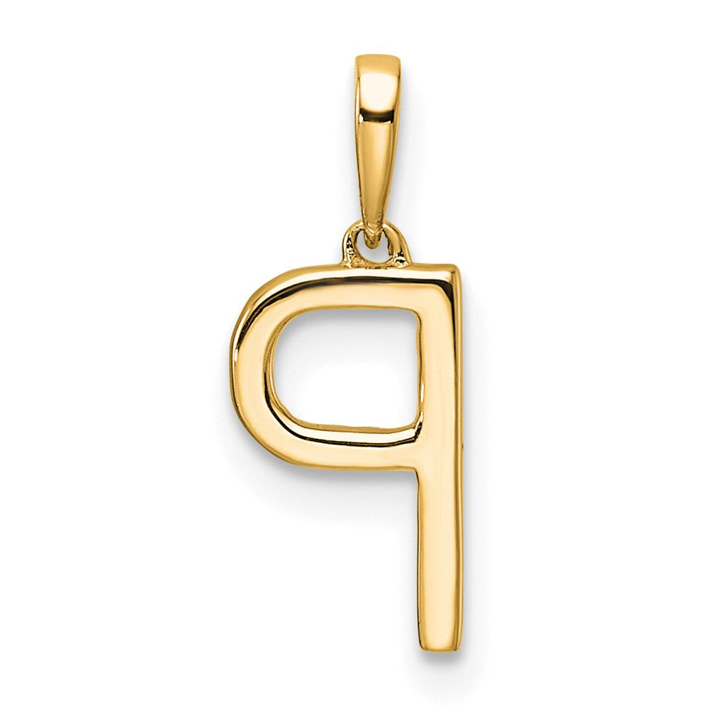 Diamond Letter P Initial Pendant - WBC