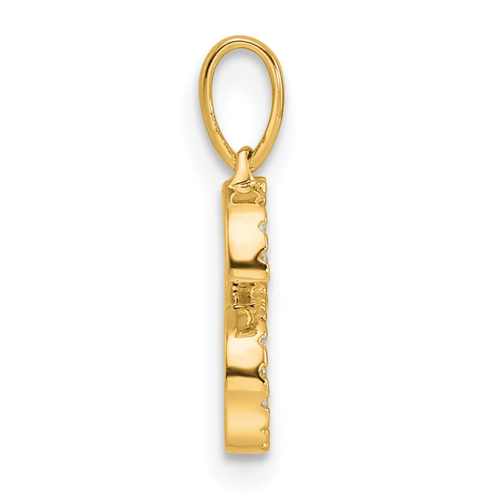 Diamond Letter S Initial Pendant - WBC