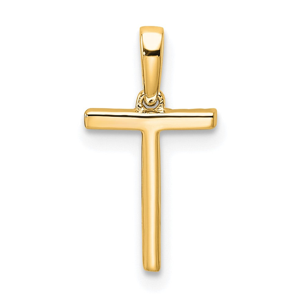 Diamond Letter T Initial Pendant - WBC