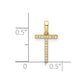 Diamond Letter T Initial Pendant - WBC
