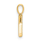 Diamond Letter V Initial Pendant - WBC
