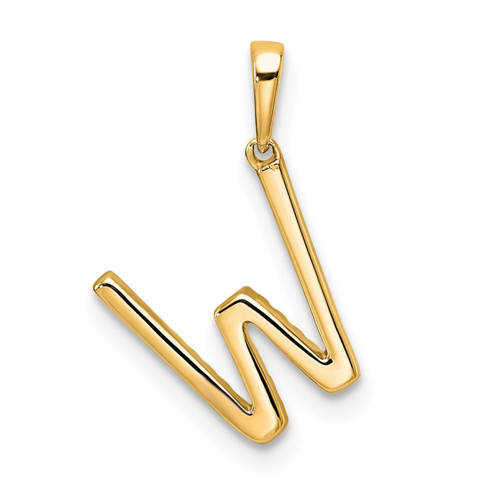 Diamond Letter W Initial Pendant - WBC