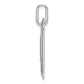 Diamond Initial B Dog Tag Charm - WBC