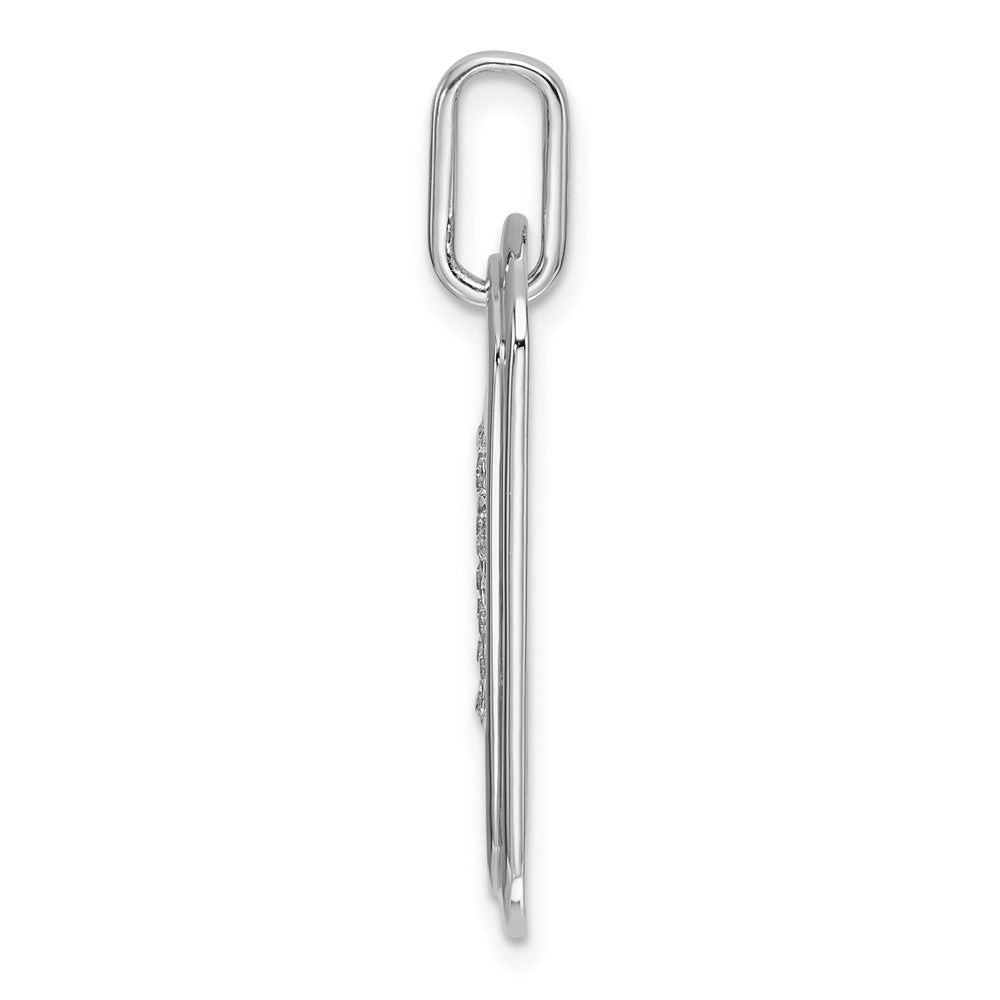 Diamond Initial B Dog Tag Charm - WBC