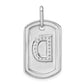 Diamond Initial D Dog Tag Charm - WBC