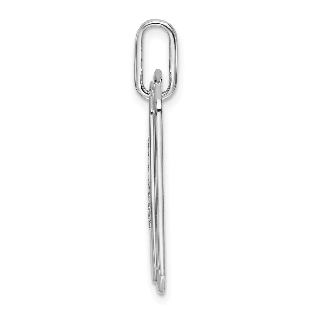 Diamond Initial G Dog Tag Charm - WBC