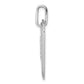 Diamond Initial P Dog Tag Charm - WBC