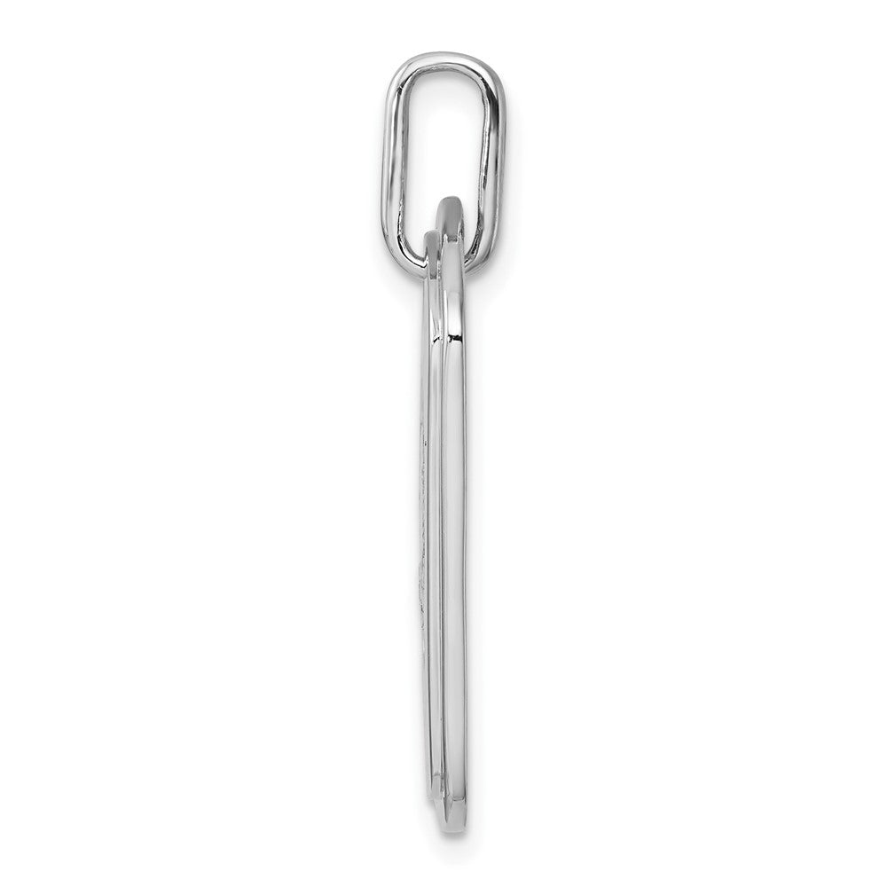 Diamond Initial Q Dog Tag Charm - WBC