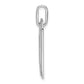 Diamond Initial X Dog Tag Charm - WBC