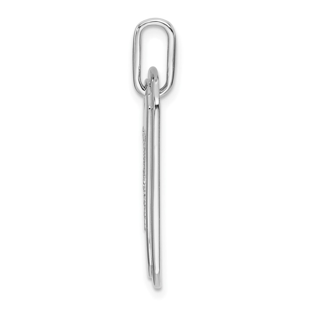 Diamond Initial X Dog Tag Charm - WBC