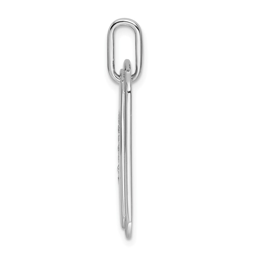 Diamond Initial Y Dog Tag Charm - WBC