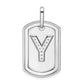 Diamond Initial Y Dog Tag Charm - WBC