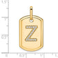 Diamond Initial Z Dog Tag Charm - WBC