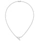 Sideways Diamond Initial A Necklace - WBC