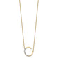 Sideways Diamond Initial C Necklace - WBC