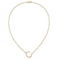 Sideways Diamond Initial C Necklace - WBC