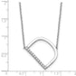 Sideways Diamond Initial D Necklace - WBC