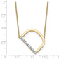 Sideways Diamond Initial D Necklace - WBC