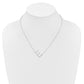 Sideways Diamond Initial E Necklace - WBC