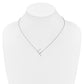 Sideways Diamond Initial F Necklace - WBC