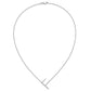 Sideways Diamond Initial F Necklace - WBC