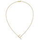 Sideways Diamond Initial F Necklace - WBC