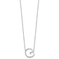 Sideways Diamond Initial G Necklace - WBC