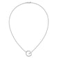 Sideways Diamond Initial G Necklace - WBC