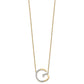 Sideways Diamond Initial G Necklace - WBC
