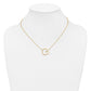 Sideways Diamond Initial G Necklace - WBC