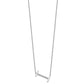 Sideways Diamond Initial I Necklace - WBC
